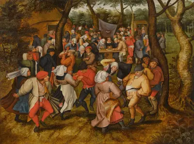 The Outdoor Wedding Dance av Pieter Brueghel The Younger