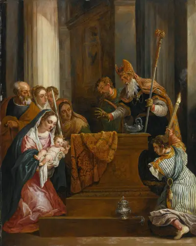 Obrácení v chrámě, David Teniers The Younger