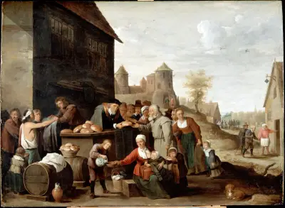 Sedm skutků tělesného milosrdenství, David Teniers The Younger