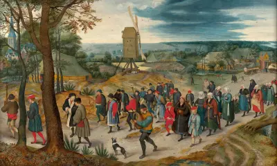 The Wedding Procession av Pieter Brueghel The Younger