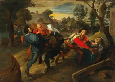 Tobias And The Angel av Jan Brueghel the Younger