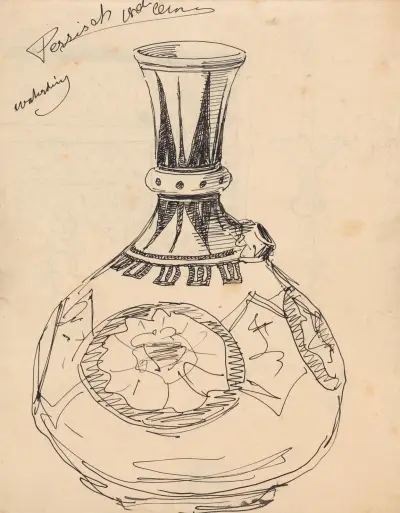Perzische vaas of schenkkan av Theo Nieuwenhuis