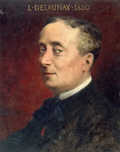 Portrait de Louis Delaunay père (1826-1903), sociétaire de la Comédie Française von Théobald Chartran