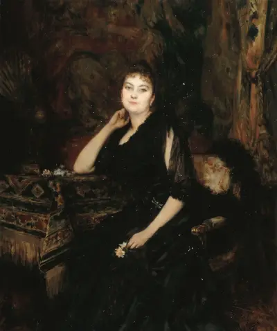 Portrait de Madame Olympe Hériot, née Cyprienne Dubernet (1857-1947) von Théobald Chartran