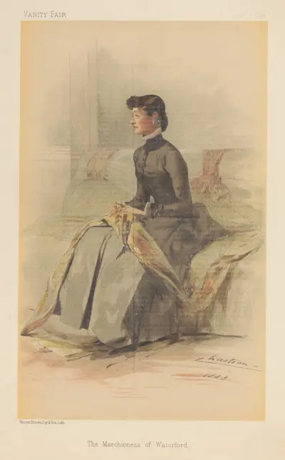 Vanity Fair; Ladies; ‘The Marchioness of Waterford’, September 1, 1883 av Théobald Chartran