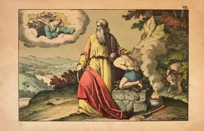 Abraham and Isaac av Theodor Eckardt