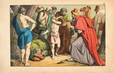Joseph is sold by his brothers av Theodor Eckardt