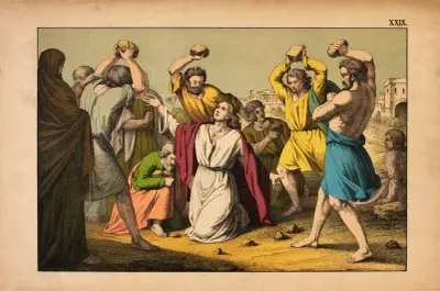 The martyrdom of Stephen av Theodor Eckardt