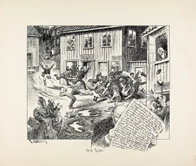 Grib Tyven von Theodor Kittelsen