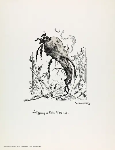 Lediggang er Roden til alt ondt, Theodor Kittelsen