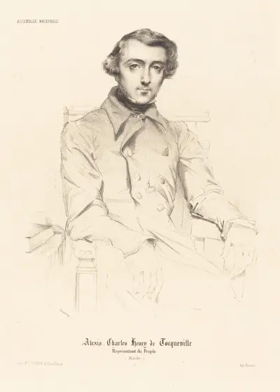 Alexis Charles Henry de Tocqueville av Théodore Chassériau