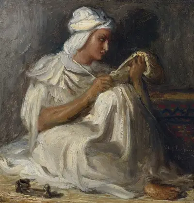 Petit Taleb (Poète Arabe) av Théodore Chassériau