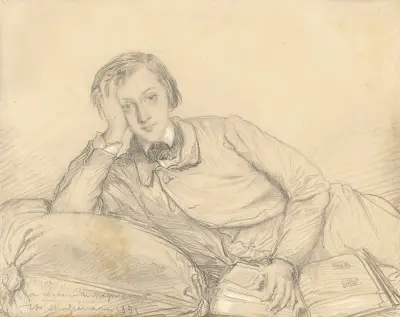 Portrait of Raymond de Magnoncourt av Théodore Chassériau