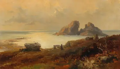 Coastal landscape av Edward Theodore Compton