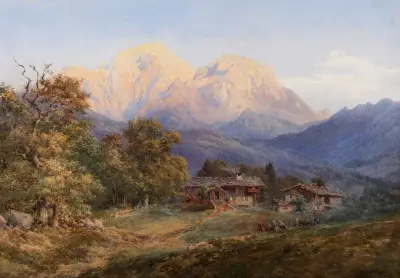 Hoher Göll, Berchtesgaden av Edward Theodore Compton