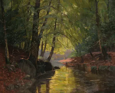 Kahnpartie im Spreewald av Edward Theodore Compton