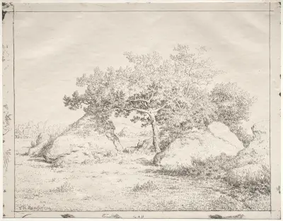 Cherry Tree at Blau av Théodore Rousseau