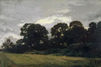 Landscape with Trees av Théodore Rousseau