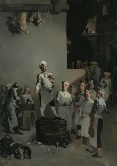 La Fête Du Chef av Théodule Ribot