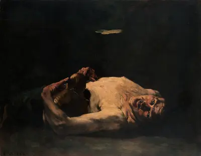The Empty Bottle av Théodule Ribot