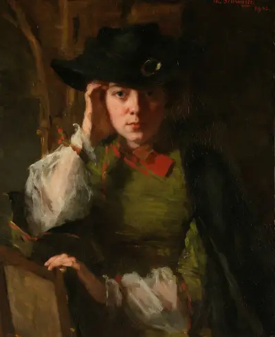 Portret Lizzy Ansingh, Thérèse Schwartze
