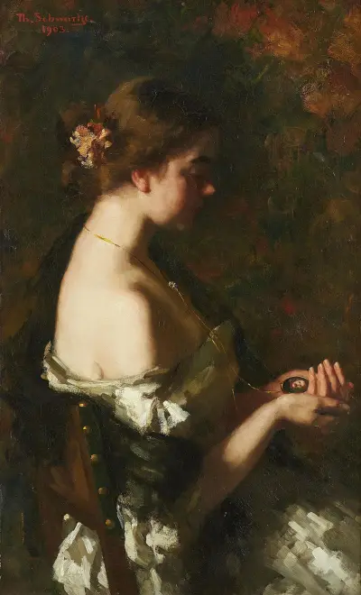 Zagubiona. Dziewczynka z medalionem, Thérèse Schwartze