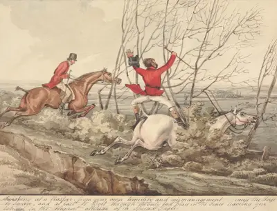‘Qualified Horses and Unqualified Riders;' ‘Swishing at a Rasper From Your Own Timidity and Mismanagement Cause the Horse to Swerve…' av Henry Thomas Alken