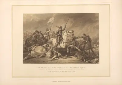 Cromwell at Battle of Marston Moor – Abraham Cooper av Thomas Archer