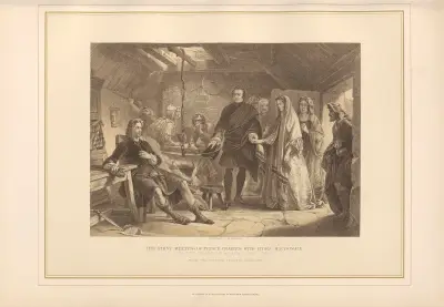 First Meeting of Prince Charles with Flora Macdonald – Alexander Johnstone av Thomas Archer
