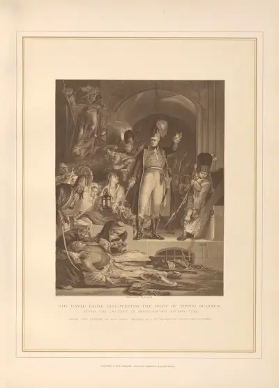 Sir David Baird discovering the Body of Tippoo Sultaun – Sir David Wilkie av Thomas Archer