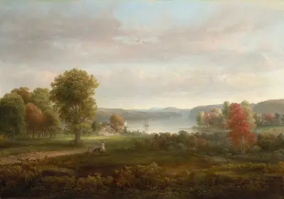 View on the Hudson in Autumn, Thomas Doughty