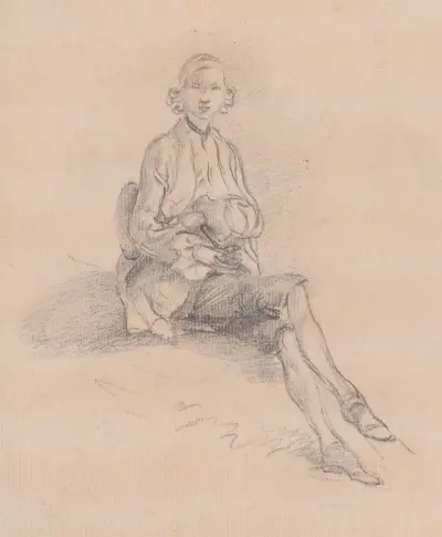Siedzący młodzieniec, Thomas Gainsborough