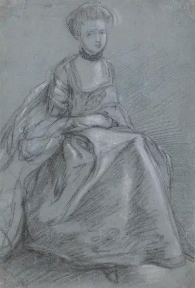 Sedící žena, Thomas Gainsborough