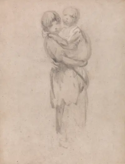 Dívka s dítětem v náručí, Thomas Gainsborough