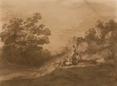 Odpoczywające postacie w leśnym krajobrazie, Thomas Gainsborough