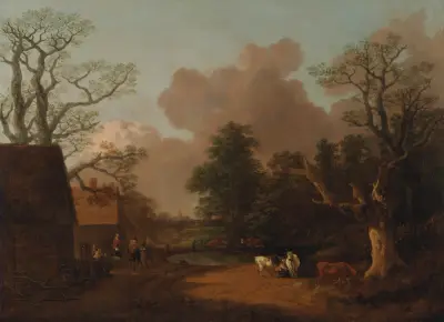 Krajina s podomnicí, Thomas Gainsborough