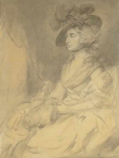 Paní Sarah Siddonsová, 1785 – Nr. 2, Thomas Gainsborough