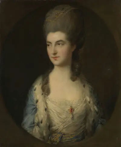 Portrét mladé ženy, zvaný Miss Sparrow, Thomas Gainsborough