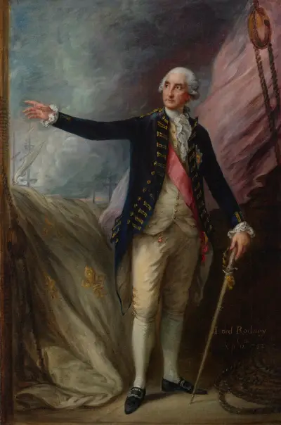 Portret admirała George'a Brydgesa Rodneya, 1. barona Rodney (1718–1792), Thomas Gainsborough