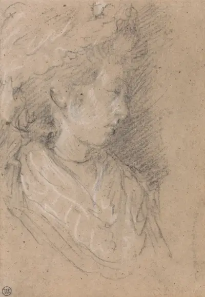 Studie ženy v čepci, Thomas Gainsborough