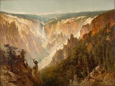 The Grand Canyon of the Yellowstone av Thomas Hill