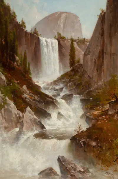 Vernal Falls, Yosemite av Thomas Hill
