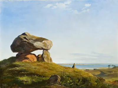 Dolmen v Raklev, Røsnæs, Johan Thomas Lundbye