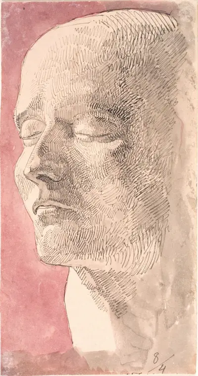 Studie podle Napoleonovy posmrtné masky, Johan Thomas Lundbye
