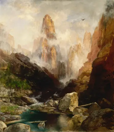 Mist in Kanab Canyon, Utah av Thomas Moran