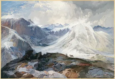 The Mosquito Trail, Rocky Mountains of Colorado, Elevation 12,000 Feet av Thomas Moran