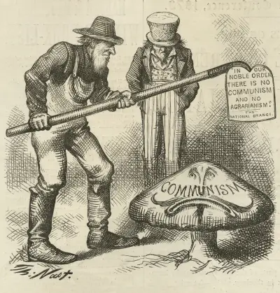 Ein fremdes und giftiges Unkraut von Thomas Nast