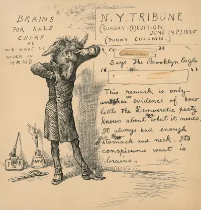 Brains for sale cheap as we have so much on hand av Thomas Nast