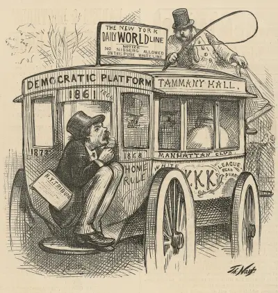 Cut behind! (All the world’s a stage) von Thomas Nast