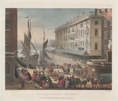 Billingsgate Market, Thomas Rowlandson